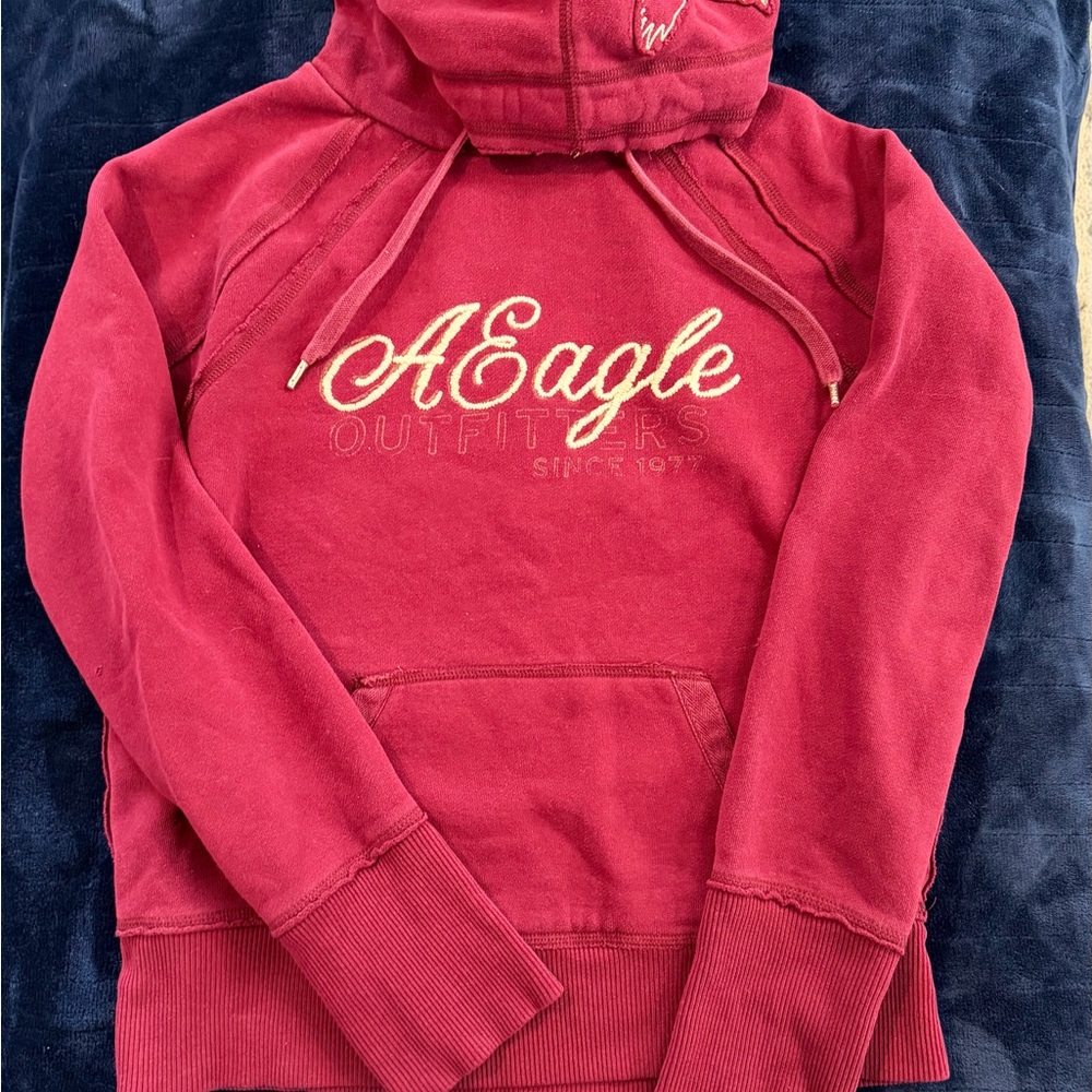 American Eagle Outfitters Red Hoodie